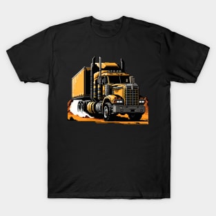 Post Apocalyptic Semi Trailer Truck T-Shirt